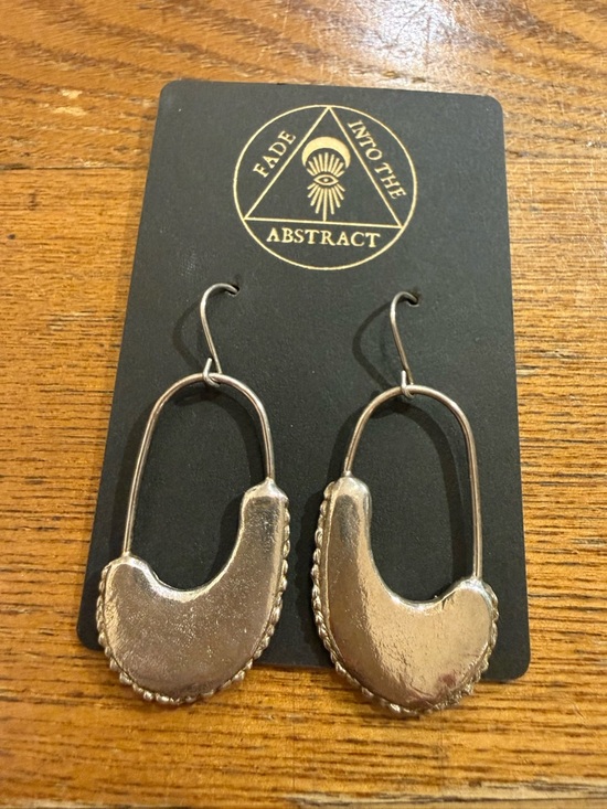 Fade into the Abstract Jewelry - Fade Into The Abstract Silver Hook Drop Earrings